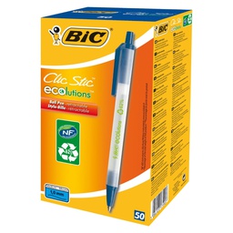 [61309] SCATOLA 50 PENNE A SFERA SCATTO ECOlutions BLU 1.0MM BIC