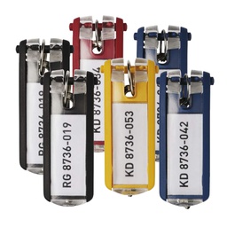 [58023] SCATOLA 6 PORTACHIAVI KEY CLIP ASSORT. DURABLE