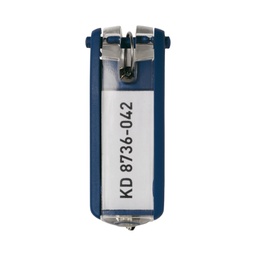 [58027] SCATOLA 6 PORTACHIAVI KEY CLIP BLU DURABLE