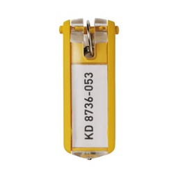 [58026] SCATOLA 6 PORTACHIAVI KEY CLIP GIALLO DURABLE