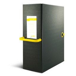 [71830] Scatola archivio Big Next 200 nero/giallo 25x35cm dorso 20cm
