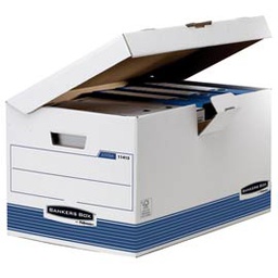 [56587] SCATOLA ARCHIVIO C/COPERCHIO A RIBALTA BANKERS BOX SYSTEM