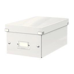 [64473] SCATOLA ARCHIVIO DVD CLICKSTORE BIANCO METAL