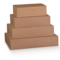 [91083] Scatola box per gastronomia d'asporto linea Boite 40x32x12cm avana