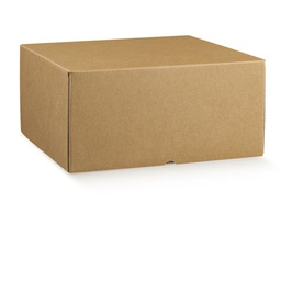 [91080] Scatola box per gastronomia d'asporto linea Marmotta 30x40x19,5cm avana