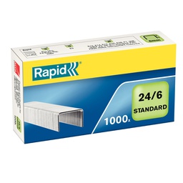 [51193] SCATOLA DA 1000 PUNTI RAPID 24/6 ZINCATI