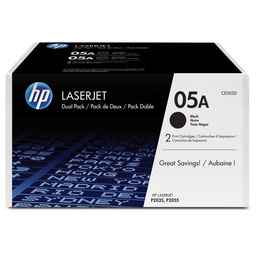 [HPCE505D] SCATOLA DI 2 CARTUCCE DI STAMPA HP LASERJET HP NR. 05A