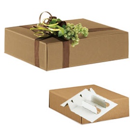 [56472] Scatola cantinetta L340x P370x H90mm onda avana