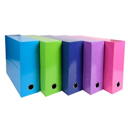 [89298] Scatola progetto Iderama 5 colori assortiti tenui D90 Exacompta