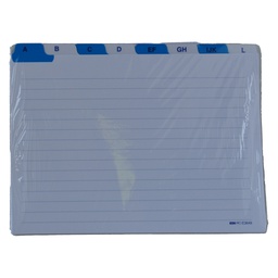 [60655] SCHEDE RUBRICA A-Z ORIZZONTALE 15X21CM E3649 EDIPRO
