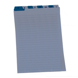 [60654] SCHEDE RUBRICA A-Z VERTICALE 21X15CM E3653 EDIPRO