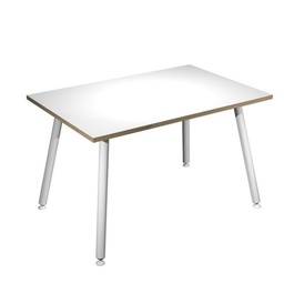[92402] Scrivania 120x80xH74,4cm Bianco/ Bianco Skinny Metal
