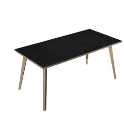[92463] Scrivania 180x80xH74,4cm Rovere/Nero venato Woody