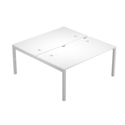 [79906] SCRIVANIA a 2 POSTAZIONI CONTRAP.180X166cm BIANCO - AGORA'