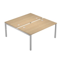 [76673] SCRIVANIA a 2 POSTAZIONI CONTRAP.180X166cm ROVERE - AGORA'
