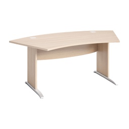[82946] Scrivania fianchi a L piedi metallo 190x96xH73cm Rovere - AgorA' Direction