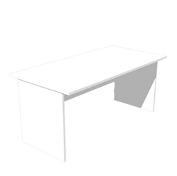 [74335] SCRIVANIA LINEARE 160X80cm BIANCO - EASY