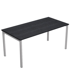 [76754] SCRIVANIA LINEARE 160X80cm NERO VENATO FRASS. - EASY Plus