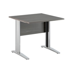[79929] SCRIVANIA LINEARE 80X80cm FRASSINO TOSCANOfianchi vernic.effetto cromato EASY
