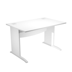 [94445] Scrivania operativa fianchi a L melaminico 120x80cm h73cm bianco AgorA' Basic