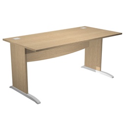 [94450] Scrivania operativa fianchi a L melaminico 160x80cm h73cm rovere AgorA' Basic