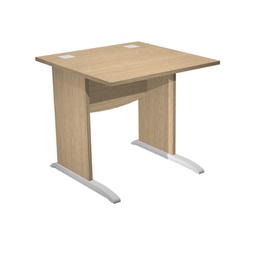 [94444] Scrivania operativa fianchi a L melaminico 80x80cm h73cm rovere AgorA' Basic