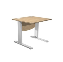 [94454] Scrivania operativa fianchi a L metallo 80x80cm L73cm Rovere AgorA' Basic