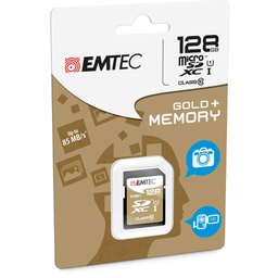 [EMTD128GXC10GP] SDXC EMTEC 128GB CLASS 10 GOLD +