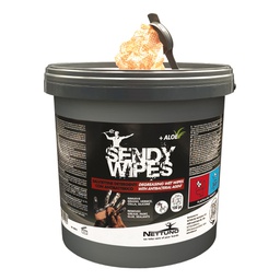 [97563] Secchiello da 100 salviette umidificate 26x27cm Sandy Wipes