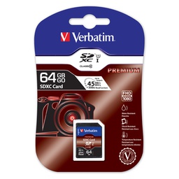 [VERB44024] SECURE DIGITAL CARD 64GB XC CLASS UH S-1