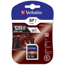 [VERB44025] SECURE DIGITAL CARD PREMIUM SDXC Class 10/UHS-1 128GB