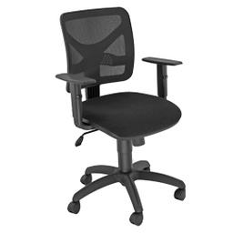 [80083] SEDIA OPERATIVA Pentagon NERO/NERO con BRACCIOLI