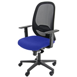 [89590] Seduta operativa Andy ANN blu con braccioli regolabili