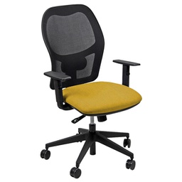 [95885] Seduta operativa Hubble HUHU 4 blocchi giallo con braccioli regolabili