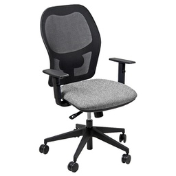 [95886] Seduta operativa Hubble HUHU 4 blocchi grigio chiaro con braccioli regolabili