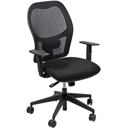 [95891] Seduta operativa Hubble HUHU 4 blocchi nero con braccioli regolabili