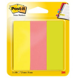 [32226] SEGNAPAGINA Post-it® 671-3 (300FG 3COLORI INDEX 25X76MM IN CARTA