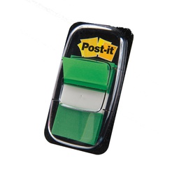 [32045] SEGNAPAGINA Post-it® 680-3 VERDE 25.4X43.6MM 50FG INDEX