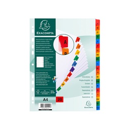 [74627] SEPARATORE Alfabetico A-Z/A4 in CARTONCINO 160gr Exacompta
