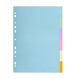 [94268] SEPARATORE Pastel A4 6 tasti in CARTONCINO 170gr 1606E Forever Exacompta