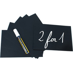 [86919] Set 20 TAG nere 10,5x15cm (A6 Securit