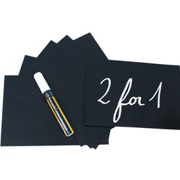 [77151] Set 20 TAG nere 7,4x10,5cm (A7 Securit