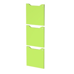 [82944] Set 3 ante c/serratura Verde per casellari Maxi Rainbow