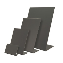 [90081] Set 3 lavagnette a L nere A6-15,5x10,5x5cm Securit