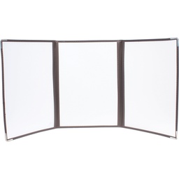 [74566] Set 3 Porta Menu' Crystal BR3 TRIPLO (per 6 FOGLI A4