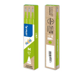 [60793] SET 3 REFILL SFERA FRIXIONball 0.7mm VERDE LIME PILOT