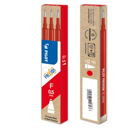 [70877] SET 3 REFILL SFERA FRIXIONball CLICKER 0.5mm ROSSO PILOT