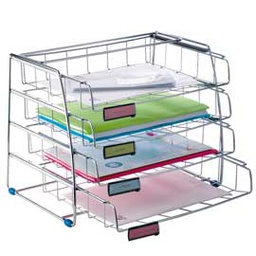 [61935] Set 4 vaschette scorrevoli COR4I 6,5cm in metallo ALBA