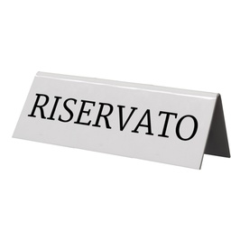 [74558] SET 5 'RISERVATO' PER I TAVOLI Securit