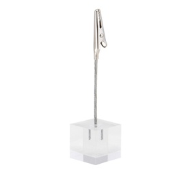 [84257] Set 6 Porta Tag a pinza in acrilico TAG-HLD-AC Securit